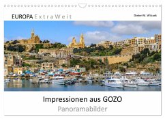 Cover Impressionen aus GOZO - Panoramabilder (Wandkalender 2026 DIN A3 quer), CALVENDO Monatskalender