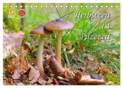 Herbstzeit ist Pilzezeit (Tischkalender 2026 DIN A5 quer), CALVENDO Monatskalender