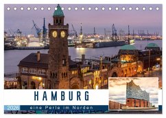 Cover Hamburg eine Perle im Norden (Tischkalender 2026 DIN A5 quer), CALVENDO Monatskalender