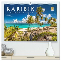 Karibik - Traumstrände (hochwertiger Premium Wandkalender 2026 DIN A2 quer), Kunstdruck in Hochglanz