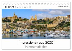 Impressionen aus GOZO - Panoramabilder (Tischkalender 2026 DIN A5 quer), CALVENDO Monatskalender
