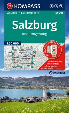 Cover KOMPASS Wanderkarten-Set 291 Salzburg und Umgebung (2 Karten) 1:50.000