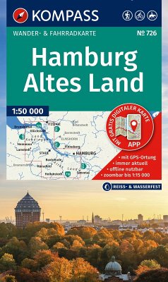 Cover KOMPASS Wanderkarte 726 Hamburg, Altes Land 1:50.000