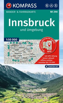 Cover KOMPASS Wanderkarten-Set 290 Innsbruck und Umgebung (2 Karten) 1:50.000