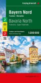 Bayern Nord, Straßen- und Freizeitkarte 1:200.000, freytag & berndt