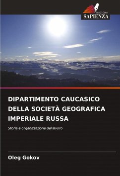 Cover DIPARTIMENTO CAUCASICO DELLA SOCIETÀ GEOGRAFICA IMPERIALE RUSSA