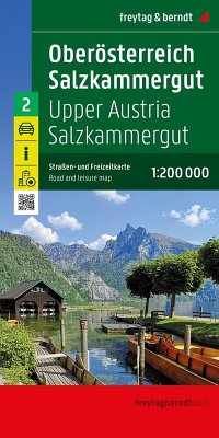 Cover Oberösterreich - Salzkammergut, Straßen- und Freizeitkarte 1:200.000, freytag & berndt