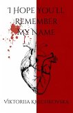 I Hope You'll Remember My Name