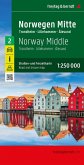 Norwegen Mitte, Straßen- und Freizeitkarte 1:250.000, freytag & berndt Norwegen Mitte, Straßen- und Freizeitkarte 1:250.000, freytag & berndt
