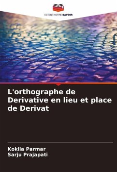 Cover L'orthographe de Derivative en lieu et place de Derivat