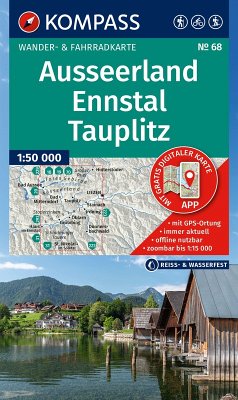 Cover KOMPASS Wanderkarte 68 Ausseerland, Ennstal, Tauplitz 1:50.000