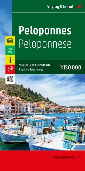 Peloponnes, Straßen- und Freizeitkarte 1:150.000, freytag & berndt Peloponnes, Straßen- und Freizeitkarte 1:150.000, freytag & berndt