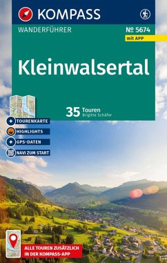 Cover KOMPASS Wanderführer Kleinwalsertal, 35 Touren mit Extra-Tourenkarte