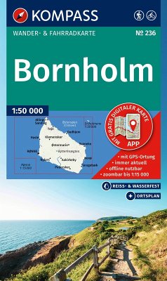 Cover KOMPASS Wanderkarte 236 Bornholm 1:50.000