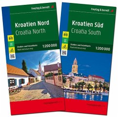 Cover Kroatien, Straßenkarten-Set 1:200.000, freytag & berndt