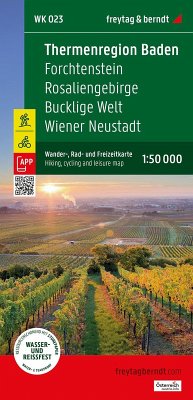 Cover Thermenregion Baden, Wander-, Rad- und Freizeitkarte 1:50.000, freytag & berndt, WK 023
