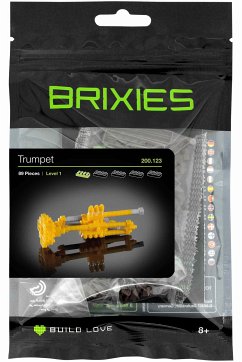 BRIXIES 200123 - Trompete, 3D Konstruktionsbausatz aus Ministeinen, 89 Teile Cover BRIXIES 200123 - Trompete, 3D Konstruktionsbausatz aus Ministeinen, 89 Teile