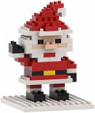 BRIXIES 220020 - Postkarte Weihnachtsmann, 3D Konstruktionsbausatz aus Ministeinen, 78 Teile