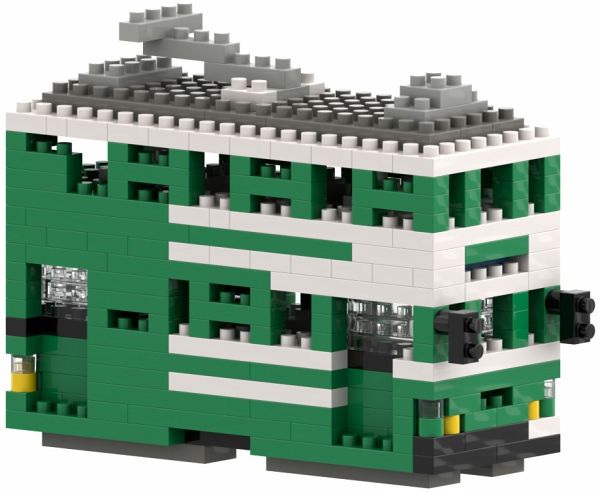 BRIXIES 200189 - Hong Kong Dind-Ding Tram, 3D Konstruktionsbausatz aus Ministeinen, 292 Teile BRIXIES 200189 - Hong Kong Dind-Ding Tram, 3D Konstruktionsbausatz aus Ministeinen, 292 Teile