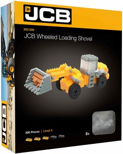 BRIXIES 250009 - JCB Radladeschaufel, 3D Konstruktionsbausatz aus Ministeinen, 283 Teile