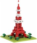 BRIXIES 200041 - Tokyo Tower, 3D Konstruktionsbausatz aus Ministeinen, 220 Teile