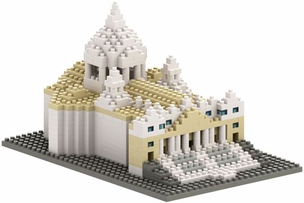 BRIXIES 200135 - Basilica S.Pietro, 3D Konstruktionsbausatz aus Ministeinen, 627 Teile