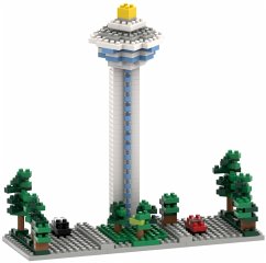 BRIXIES 200050 - Changi Flufhafenturm, 3D Konstruktionsbausatz aus Ministeinen, 240 Teile