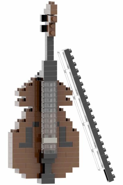 BRIXIES 200118 - Kontrabass, 3D Konstruktionsbausatz aus Ministeinen, 114 Teile BRIXIES 200118 - Kontrabass, 3D Konstruktionsbausatz aus Ministeinen, 114 Teile