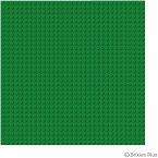 BRIXIES 225008 - Platte 32 x 32 Basic grün, Bauplatte, 1 Stück