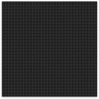 BRIXIES 225012 - Platte 32 x 32 Basic schwarz, Bauplatte, 1 Stück