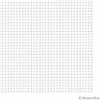 BRIXIES 225013 - Platte 32 x 32 Basic weiß, Bauplatte, 1 Stück