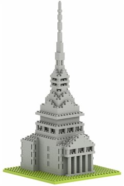 BRIXIES 200098 - Mole Antonelliana, 3D Konstruktionsbausatz aus Ministeinen, 433 Teile