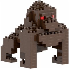 BRIXIES 200292 - Gorilla, 3D Konstruktionsbausatz aus Ministeinen, 126 Teile