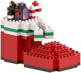 BRIXIES 203007 - Nikolausstiefel, 3D Konstruktionsbausatz aus Ministeinen, 160 Teile