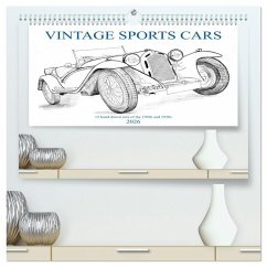 Vintage Sports Cars (hochwertiger Premium Wandkalender 2026 DIN A2 quer), Kunstdruck in Hochglanz Vintage Sports Cars (hochwertiger Premium Wandkalender 2026 DIN A2 quer), Kunstdruck in Hochglanz