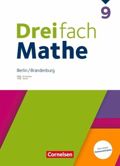 Cover Dreifach Mathe 9. Schuljahr - Berlin und Brandenburg - Schulbuch mit digitalen Hilfen, Erklärfilmen und Wortvertonungen