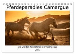 Cover Pferdeparadies Camargue (Tischkalender 2026 DIN A5 quer), CALVENDO Monatskalender