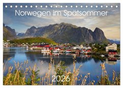 Cover Norwegen im Spätsommer (Tischkalender 2026 DIN A5 quer), CALVENDO Monatskalender
