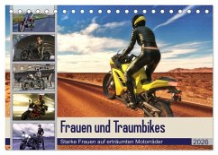 Frauen und Traumbikes (Tischkalender 2026 DIN A5 quer), CALVENDO Monatskalender Frauen und Traumbikes (Tischkalender 2026 DIN A5 quer), CALVENDO Monatskalender