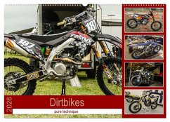 Cover Dirtbikes - pure technique (Wandkalender 2026 DIN A2 quer), CALVENDO Monatskalender