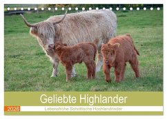 Geliebte Highlander (Tischkalender 2026 DIN A5 quer), CALVENDO Monatskalender Geliebte Highlander (Tischkalender 2026 DIN A5 quer), CALVENDO Monatskalender