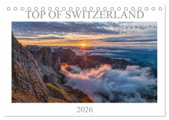 Top of Switzerland (Tischkalender 2026 DIN A5 quer), CALVENDO Monatskalender