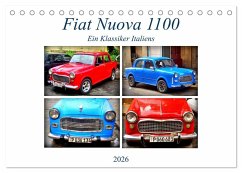 Cover Fiat Nuova 1100 - Ein Klassiker Italiens (Tischkalender 2026 DIN A5 quer), CALVENDO Monatskalender