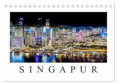 Singapur - Asiatische Metropole bei Nacht (Tischkalender 2026 DIN A5 quer), CALVENDO Monatskalender Singapur - Asiatische Metropole bei Nacht (Tischkalender 2026 DIN A5 quer), CALVENDO Monatskalender