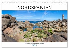 Nordspanien - Wundervolle Strände und Küsten (Wandkalender 2026 DIN A3 quer), CALVENDO Monatskalender
