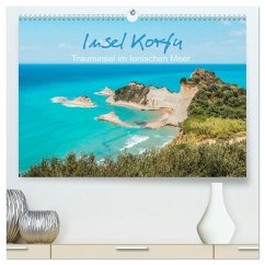 Insel Korfu - Trauminsel im Ionischen Meer (hochwertiger Premium Wandkalender 2026 DIN A2 quer), Kunstdruck in Hochglanz