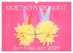 Cover QUIETSCHVERGNÜGT durch das Jahr 2026 (Wandkalender 2026 DIN A3 quer), CALVENDO Monatskalender