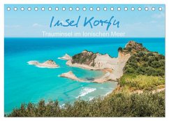 Insel Korfu - Trauminsel im Ionischen Meer (Tischkalender 2026 DIN A5 quer), CALVENDO Monatskalender