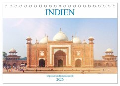 Indien - Imposant und Eindrucksvoll (Tischkalender 2026 DIN A5 quer), CALVENDO Monatskalender Indien - Imposant und Eindrucksvoll (Tischkalender 2026 DIN A5 quer), CALVENDO Monatskalender