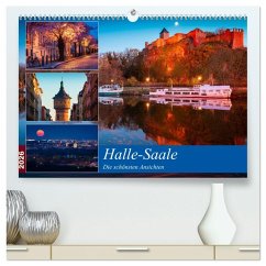 Halle-Saale - Die schönsten Ansichten (hochwertiger Premium Wandkalender 2026 DIN A2 quer), Kunstdruck in Hochglanz